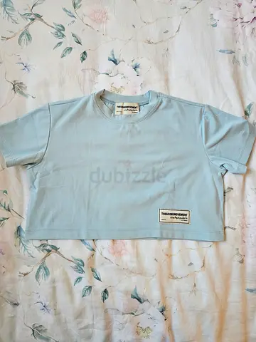 The Giving Movement Light Blue Cropped Top