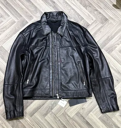 Brand New ZARA 100% Leather Jacket – Size L – Never Worn