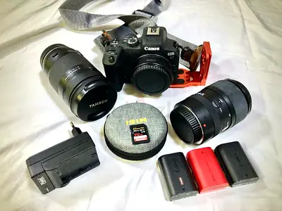 Canon R7 with mount EF  tokina 100mm