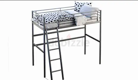 Sturdy and Stylish Loft Bed with Ladder