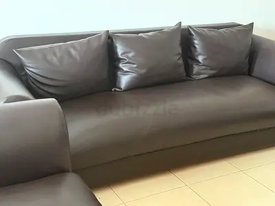 Comfortable Dark Brown Loveseat for Sale