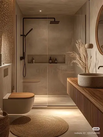 Stylish Modern Bathroom with Natural Elements