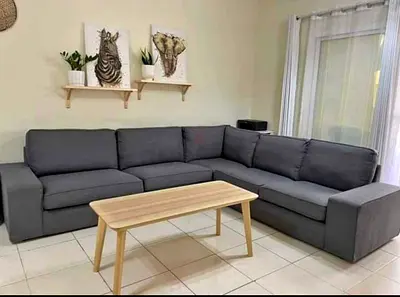 Ikea Kivik corner 5-seater sofa dark gray color