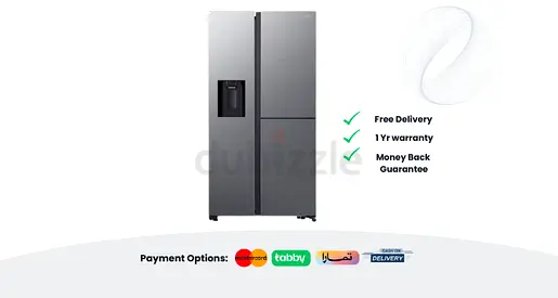 Samsung 3 Door 650L side by side ice-maker Refrigerator