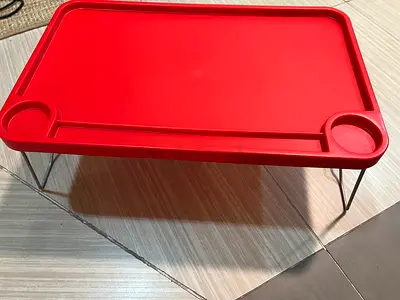 Ikea Red Serving Tray Table with Legs