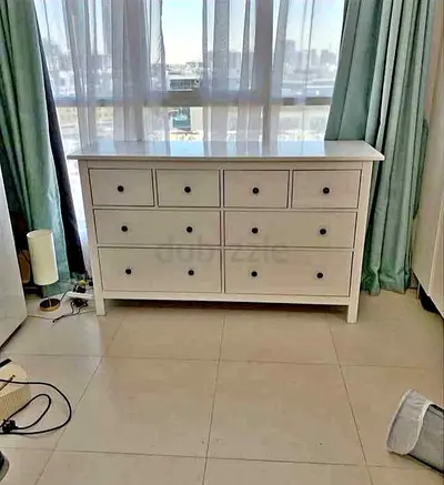 Ikea Well-Maintained White Dresser with Multiple Drawers