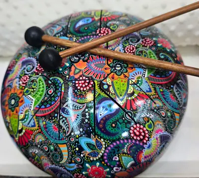 Brand new Beautiful metal tounge drum for stress relief  meditation and other health benefits