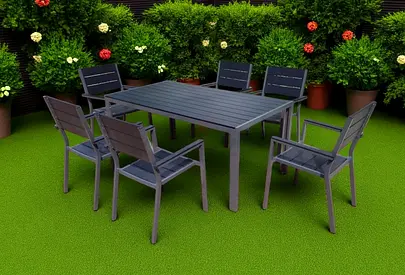 Stunning outdoor dining set