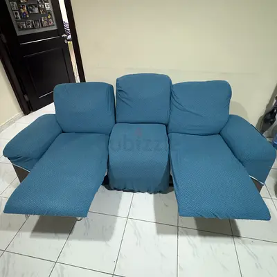 Comfortable Blue Recliner Sofa for Sale
