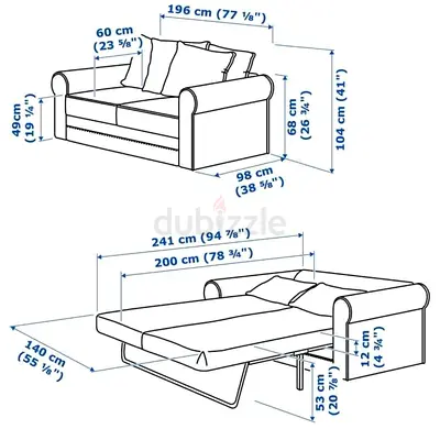 Comfortable and Versatile Sofa Bed for Sale!