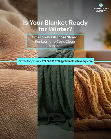 Premium Blanket Cleaning Services Available in Abu Dhabi by Golden Class Laundry
