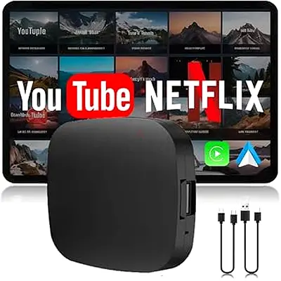 Latest Android 13.0, Carplay Ai Box, 2+32GB, 3-in-1 Wireless CarPlay/Android Auto