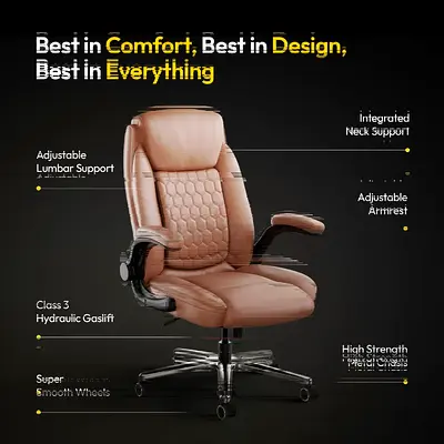 Executive leather lumbar chair