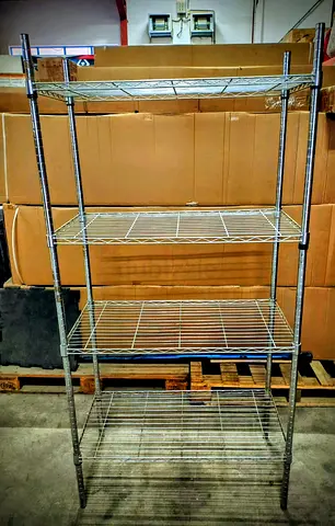 Sturdy Metal Shelving Unit for Home or Garage Storage