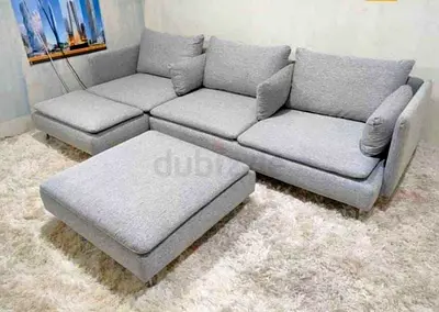 Ikea söderhamn L shape 4-seater sofa with ottoman