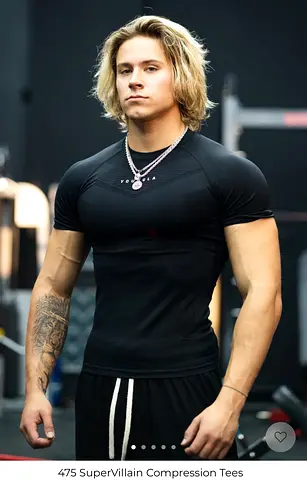Brand New YoungLA 475 SuperVillain Compression Tees for Ultimate Performance - Size L