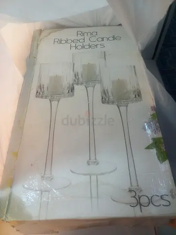 Ribbed candle holder