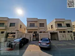 Villa for rent in Al Yasmin, 5 rooms, living room and majlis, excellent location, with electricity a