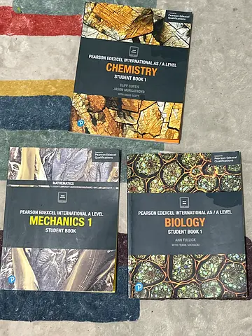 Edexcel AS books unused (Chemistry, Biology, Mechanics)