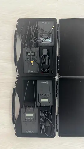 Boya Wireless Microphone System for Clear Audio Recording (2 sets)