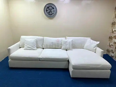 Like new condition cratebarrel lshape sofa