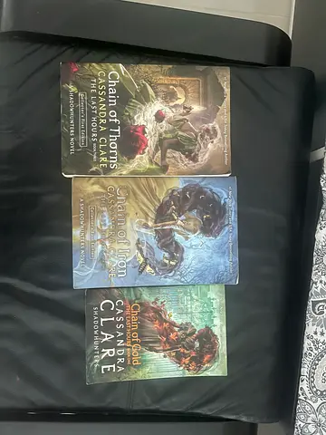 Cassandra Clares The Last Hours Trilogy: Chain of Thorns, Chain of Iron, and Chain of Gold