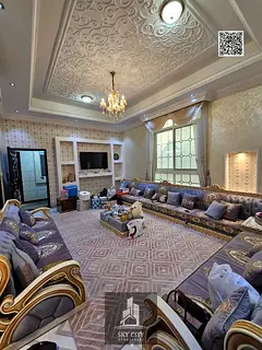 A stunning villa for sale in Ajman, Al Rawda area, at a bargain price including electricity, water,