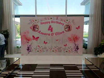 Happy Birthday Celebration Backdrop