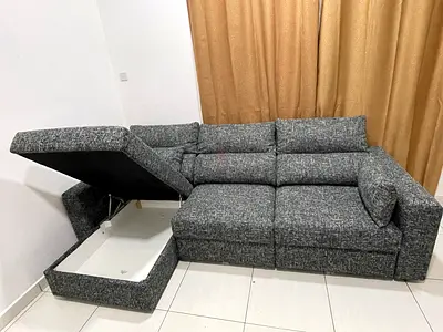 IKEA ESKILSTUNA LSHAPE SOFA BED WITH STORAGE