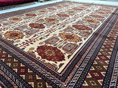 3x4m | Afghan Bokhara Carpet Handmade Vintage Style
