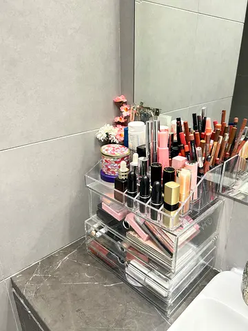 Makeup Organizer and Cosmetics Collection