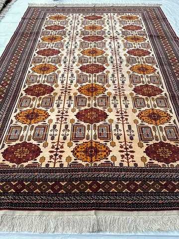 3x4m | Afghan Bokhara Carpet Handmade Vintage Style