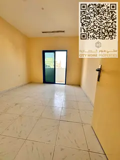 1BHK apartment with a large area for annual rent in Al Hamidiya, Ajman. Family building, located nea