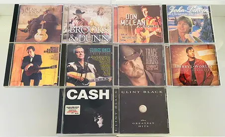 10 Country Music CD’s