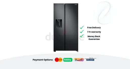 Samsung Refrigerator Fridge Freezer Side-by-Side Ice-maker 635L RS64R5331B4