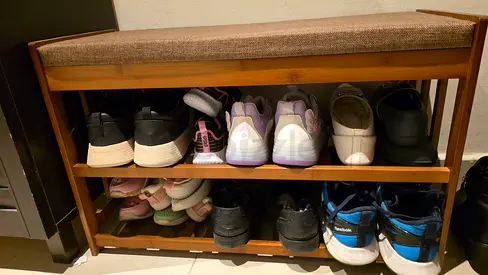 Wooden Shoe Rack