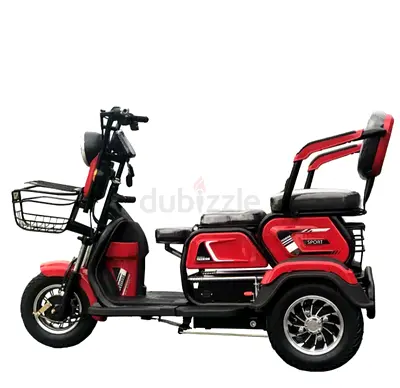 W7 Tri Wheel E-Bike with Convertible Seat Options and Luggage Basket | Reverse Mode | Remote Key |