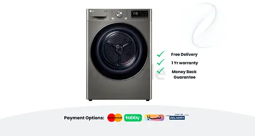 LG 2024 Dual Inverter Dryer, Sensor Dry, ThinQ RH10V9PV2W