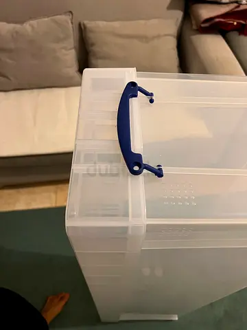 Clear Storage Box (77L capacity)