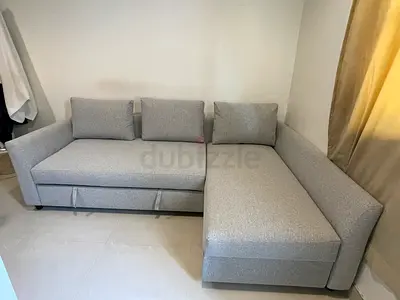 Ikea holmsund l shape sofa bed w storage