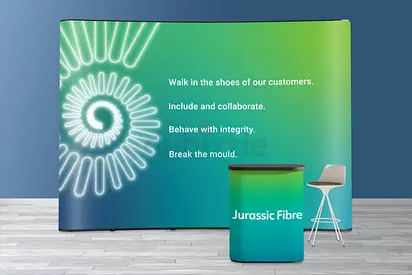 Exhibition Display Stand and Counter - Perfect for Trade Shows