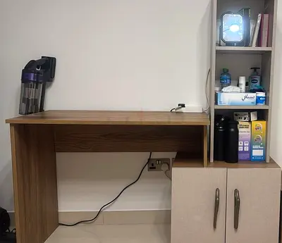 Functional Study Desk with Storage