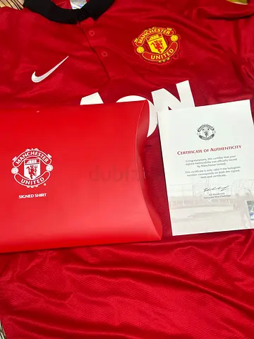 Authentic Manchester United Jersey with Certificate of Authenticity