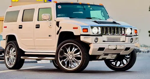 HUMMER H2 - WHITE COLOUR - FRESH JAPAN IMPORT