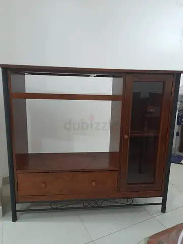 Classy Wooden TV stand from home centre with shelf and drawer.
