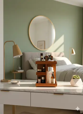 Chic Wooden Cosmetics Organizer for Sale