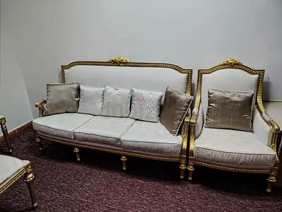7 seater king design sofa,with marble top side tables