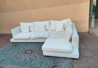 Selling Marina home white color lshape sofa