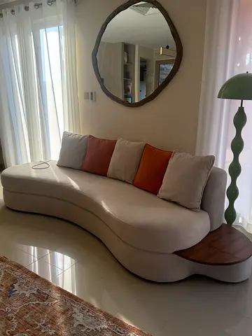 Stylish Curved Sofa with Unique Design