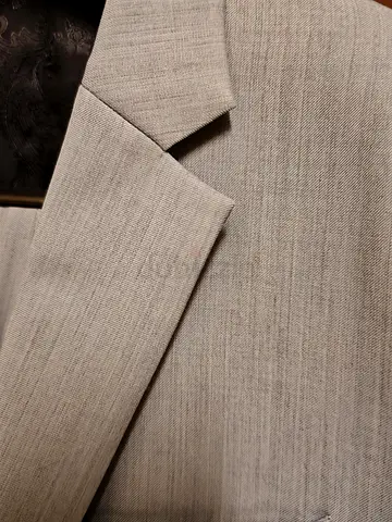 Elegant Gray silver Suit Jacket with pants